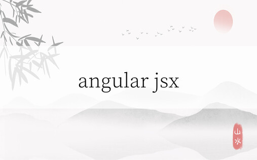 angular jsx